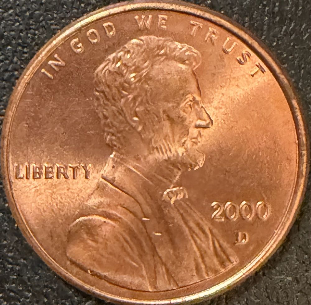 2000 Lincoln 1 Cent D (3)  coin collectible - Main Image 2