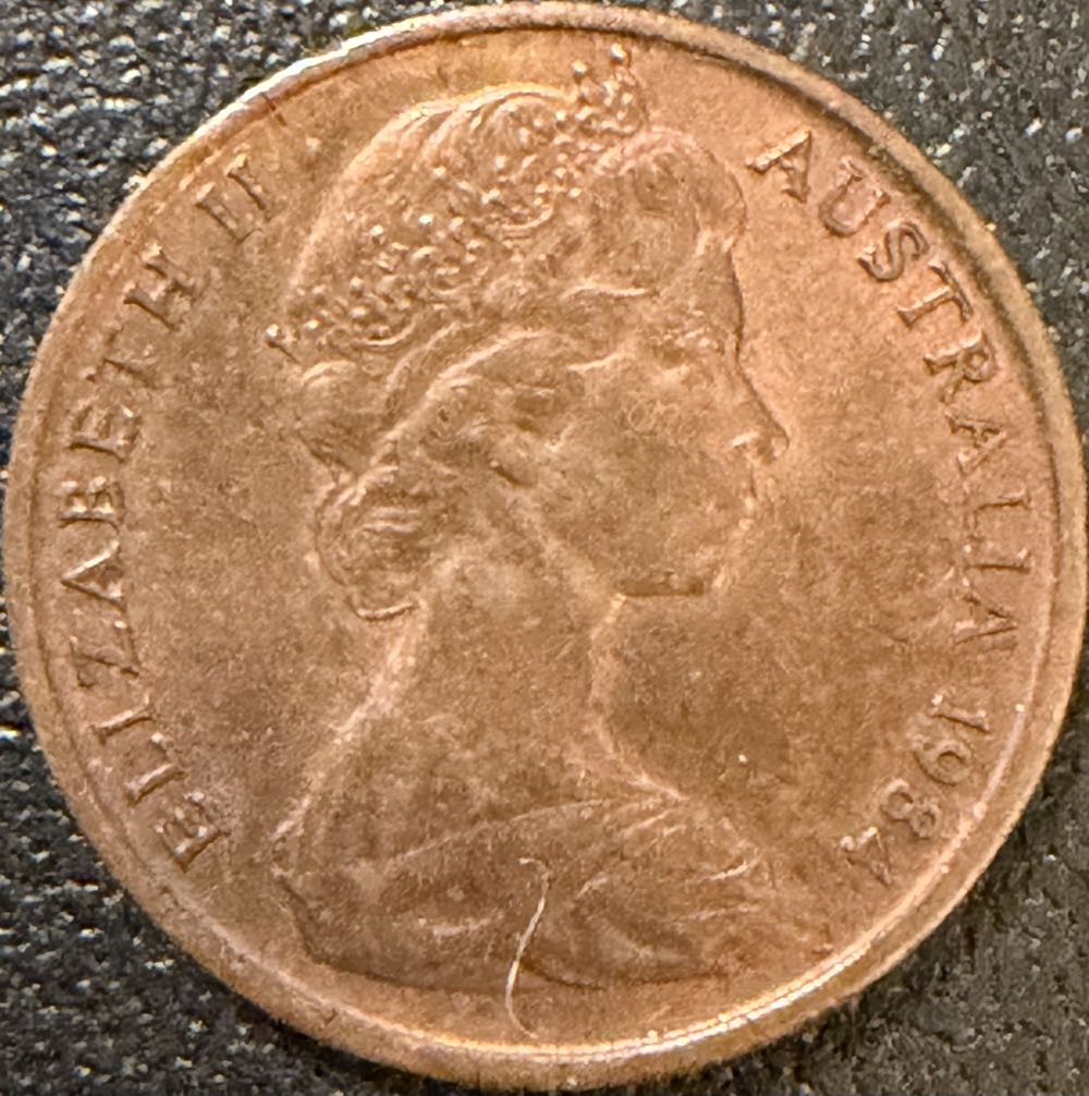 1984 Australia 1 Cent  coin collectible - Main Image 2