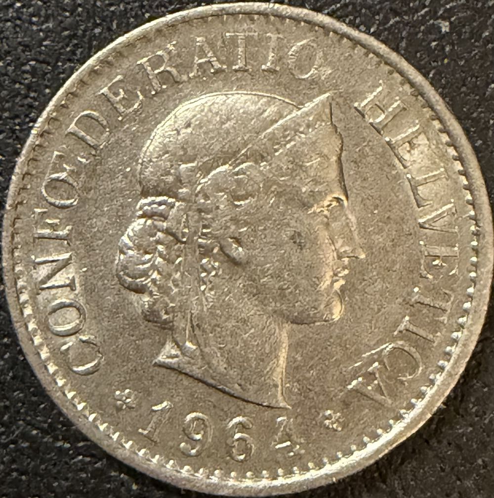 1964 Switzerland 10 Cents  coin collectible - Main Image 2