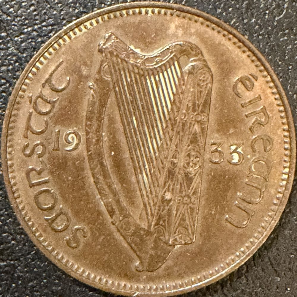 1933 Ireland Quarter Penny  coin collectible - Main Image 2
