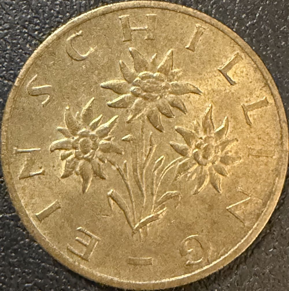 1986 Austria 1 Schilling (2)  coin collectible - Main Image 2