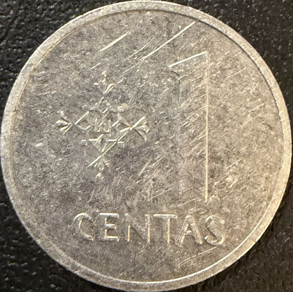 1991 Lithuania 1 Centas  coin collectible - Main Image 2