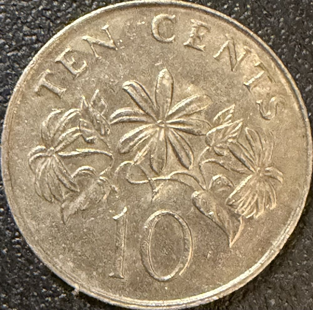 1987 Singapore 10 Cents  coin collectible - Main Image 2