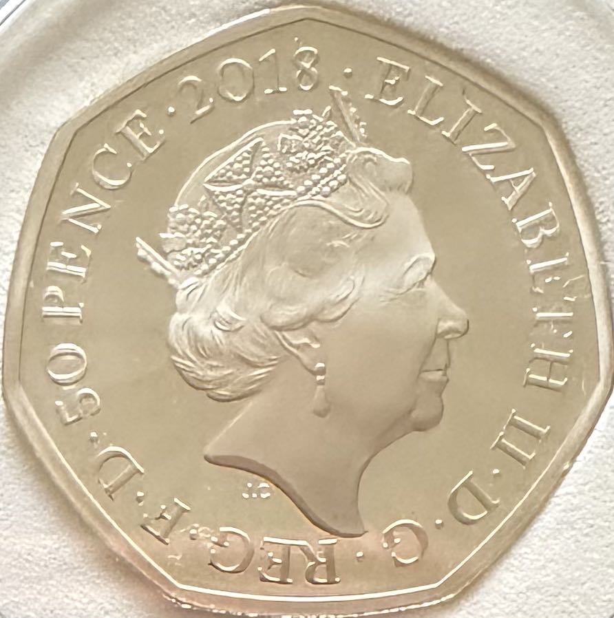 2018 Paddington Station Silver 50p  coin collectible - Main Image 2