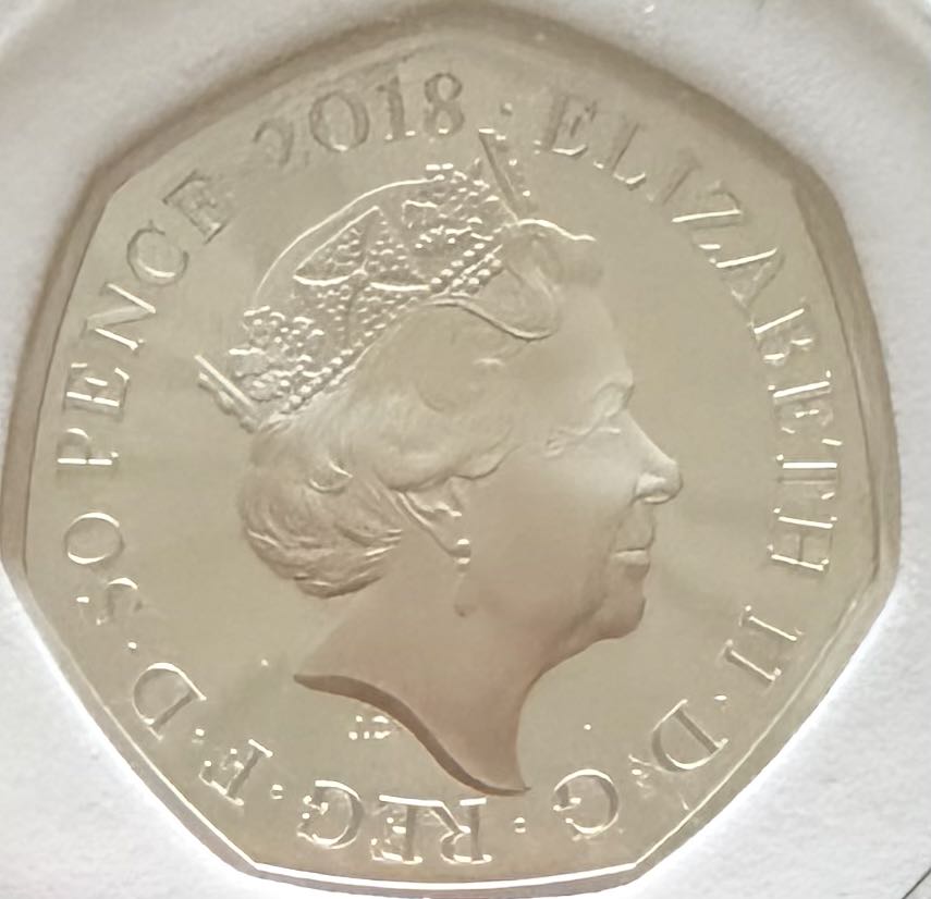 2018 Paddington Palace Silver 50p  coin collectible - Main Image 2