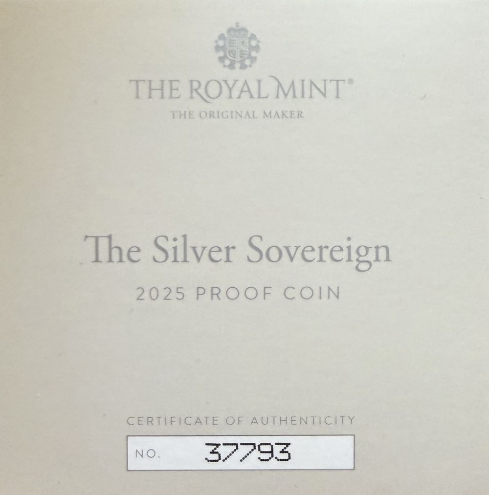 2025 The Silver Sovereign  coin collectible - Main Image 3