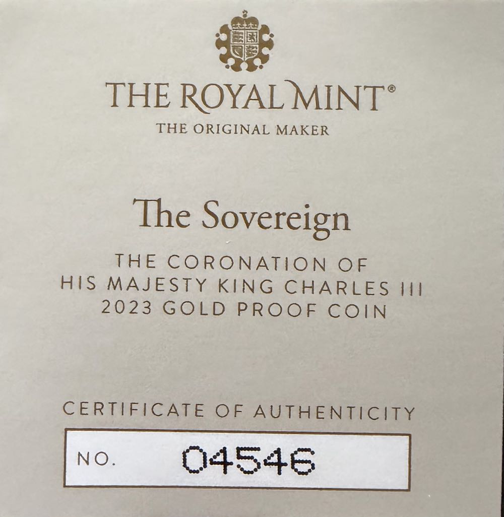 2023 Charles III Coronation Sovereign  coin collectible - Main Image 3