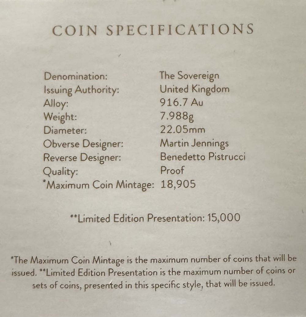 2023 Charles III Coronation Sovereign  coin collectible - Main Image 4