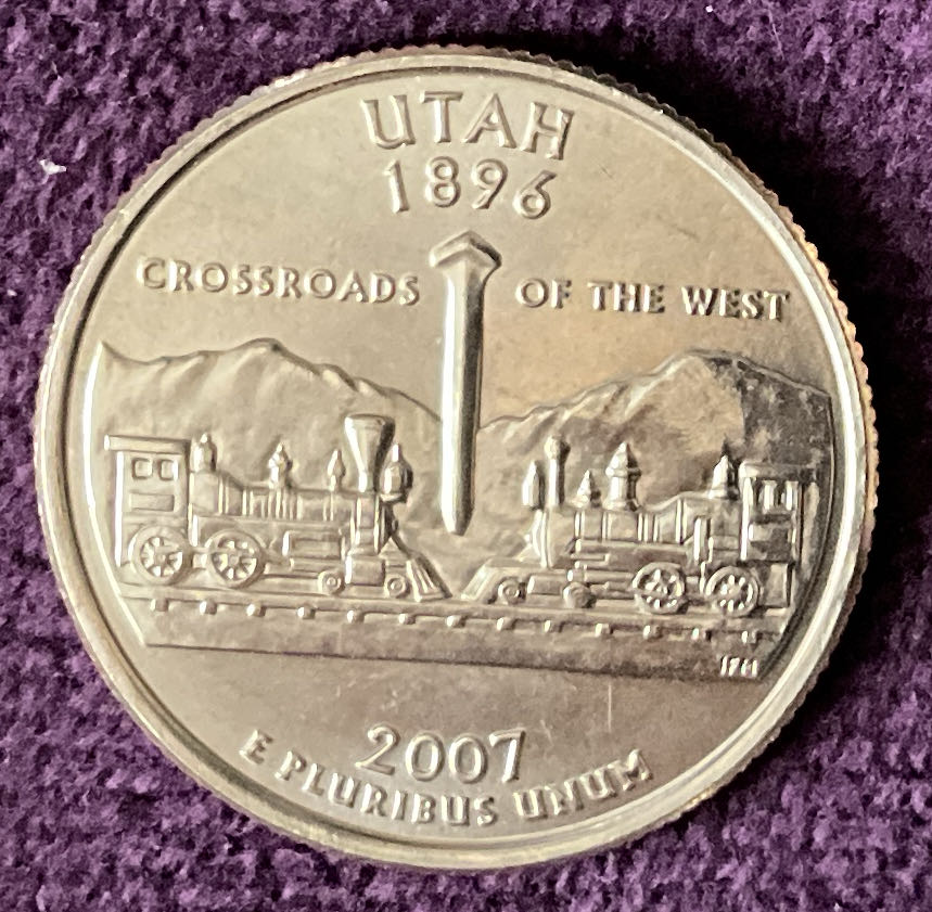 Quarter Utah 2007 D 76  coin collectible - Main Image 2