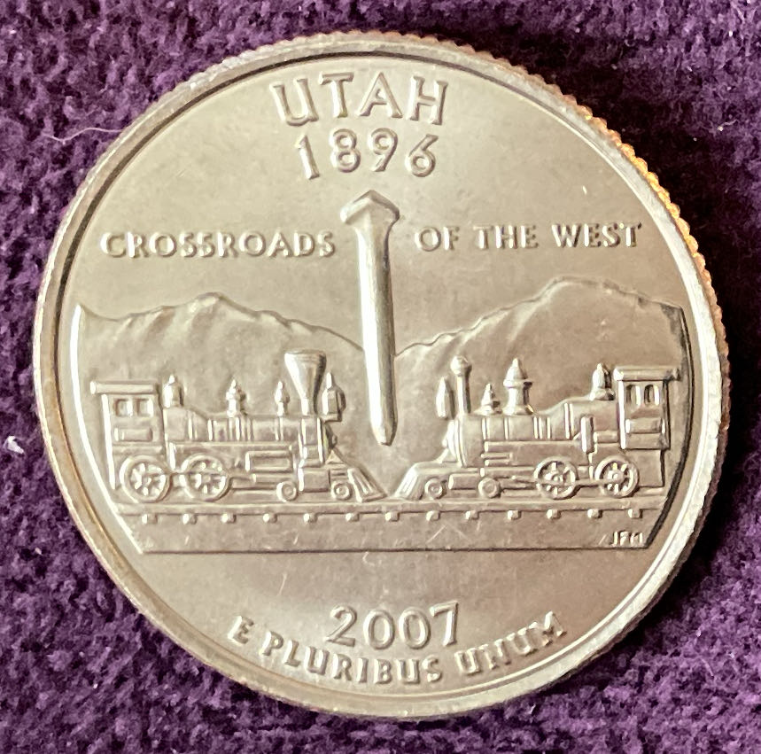 Quarter Utah 2007 D 78  coin collectible - Main Image 2
