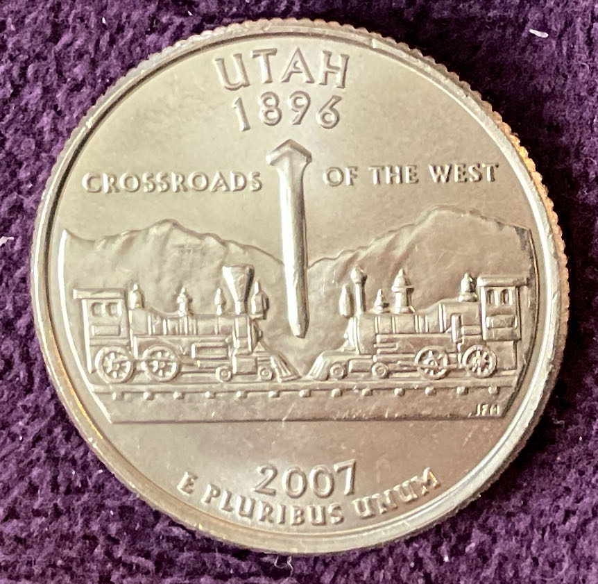 Quarter Utah 2007 D 80  coin collectible - Main Image 2
