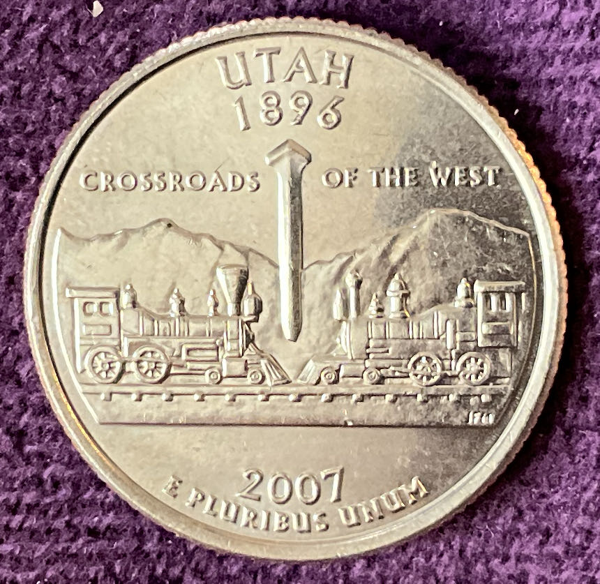 Quarter Utah 2007 D 81  coin collectible - Main Image 2