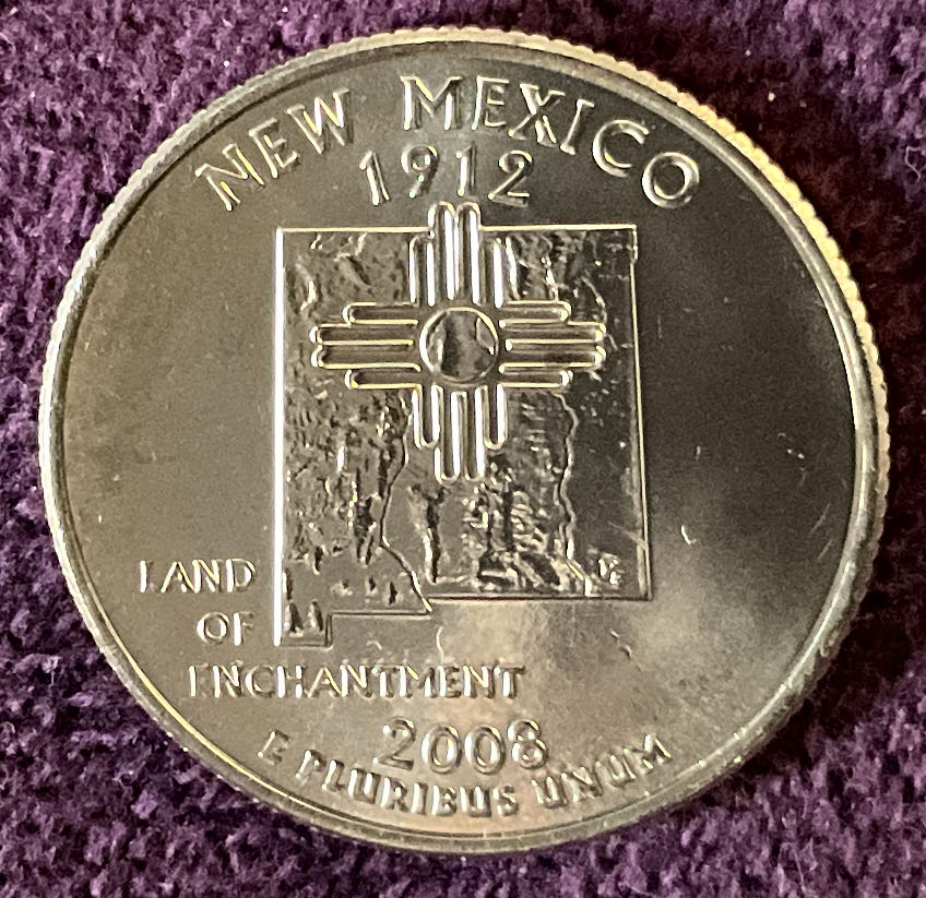Quarter New Mexico 2008 D 1  coin collectible - Main Image 4