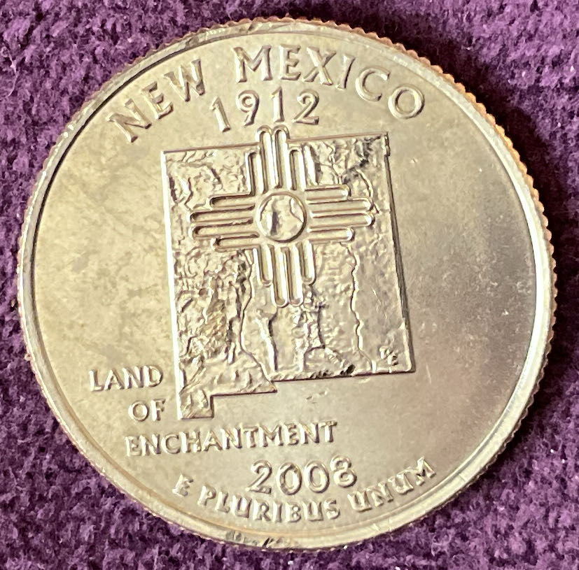 Quarter New Mexico 2008 D 2  coin collectible - Main Image 2