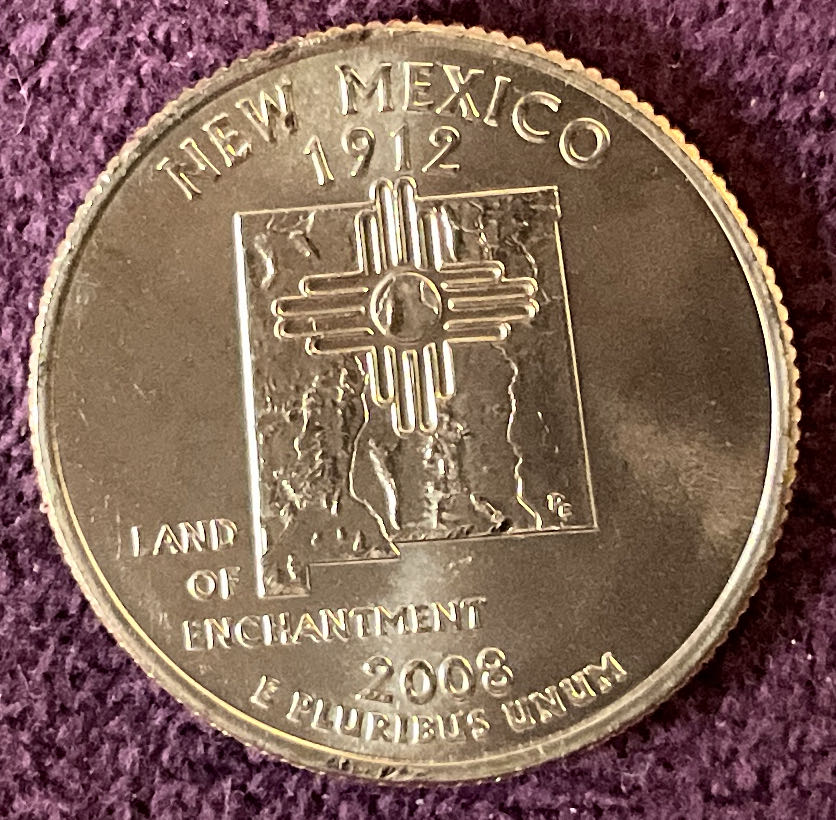 Quarter New Mexico 2008 D 2  coin collectible - Main Image 4