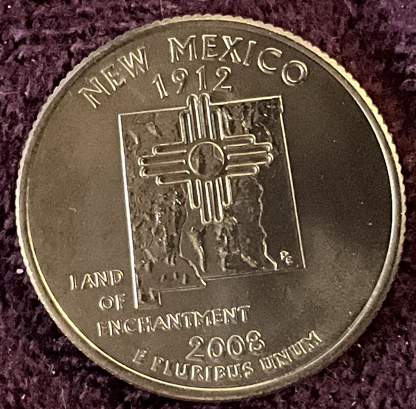 Quarter New Mexico 2008 D 3  coin collectible - Main Image 4