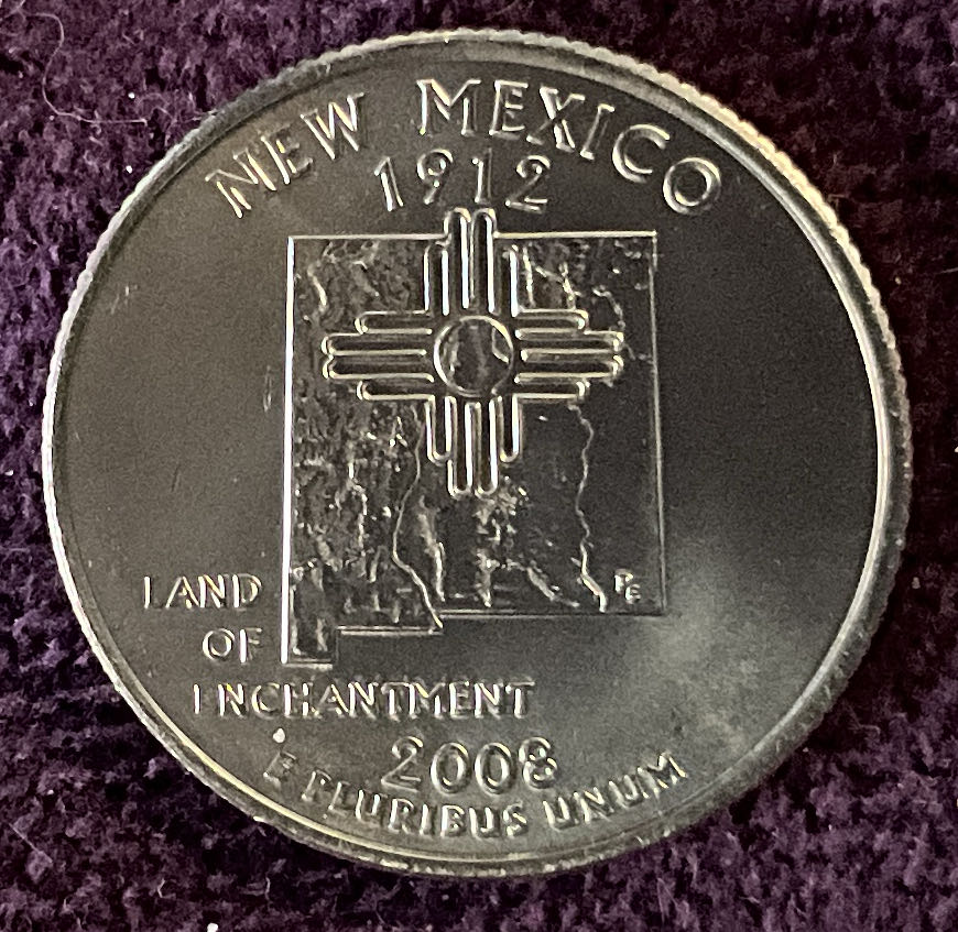Quarter New Mexico 2008 D 4  coin collectible - Main Image 4