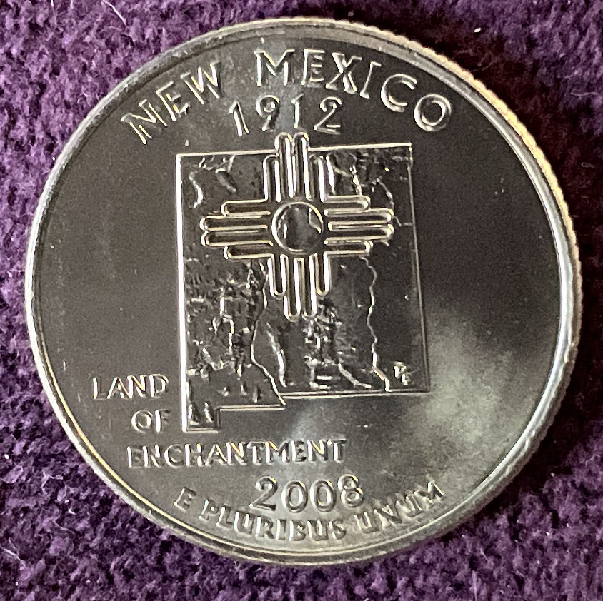 Quarter New Mexico 2008 D 5  coin collectible - Main Image 4