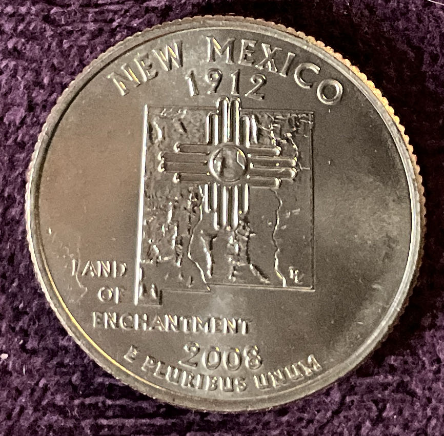 Quarter New Mexico 2008 D 6  coin collectible - Main Image 4