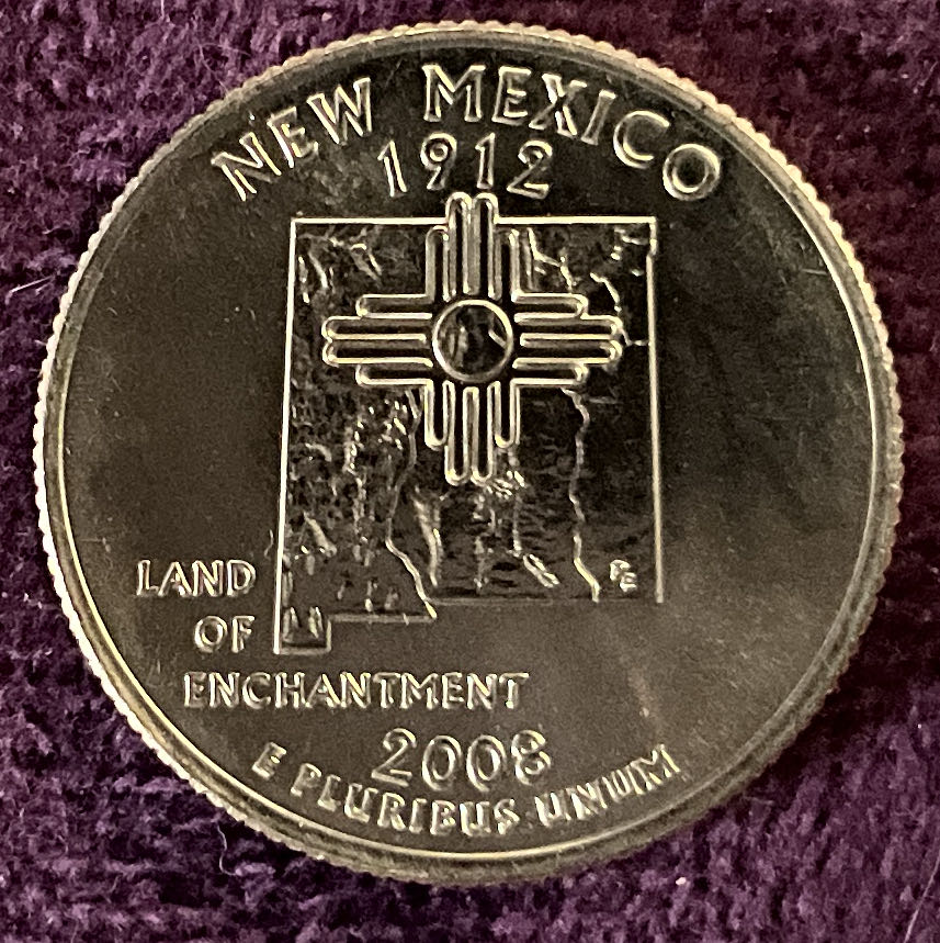 Quarter New Mexico 2008 D 10  coin collectible - Main Image 4