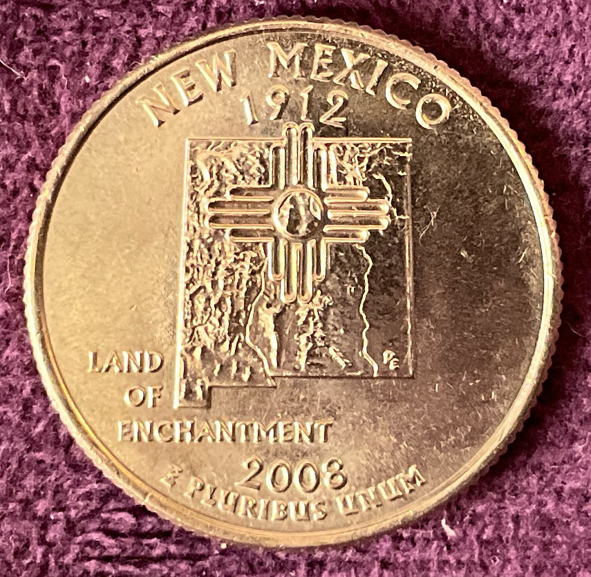 Quarter New Mexico 2008 D 13  coin collectible - Main Image 2