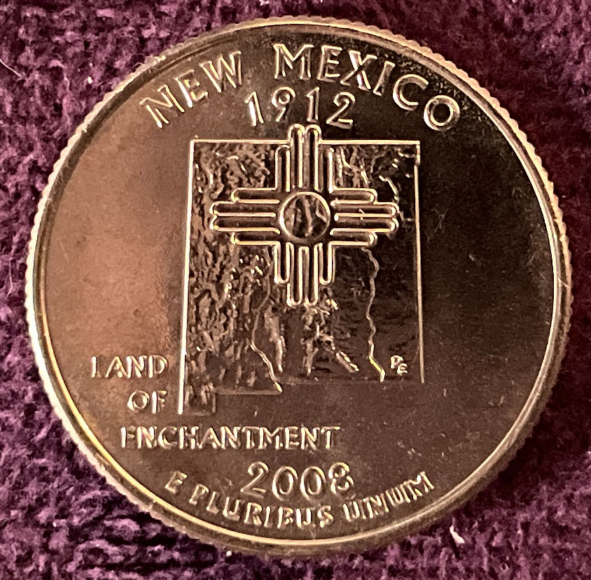 Quarter New Mexico 2008 D 13  coin collectible - Main Image 4