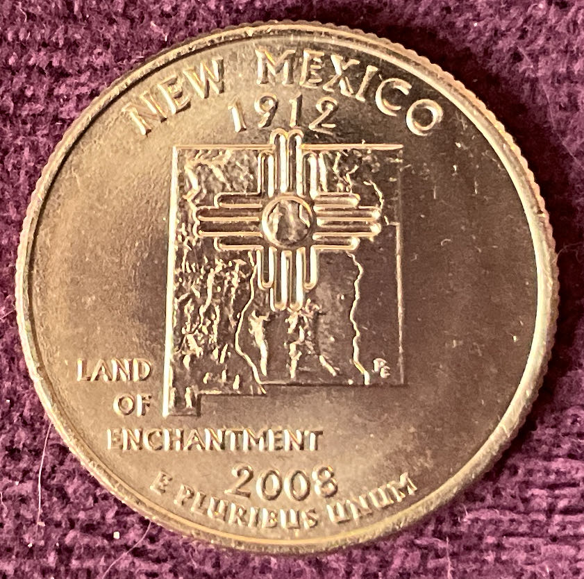 Quarter New Mexico 2008 D 15  coin collectible - Main Image 2