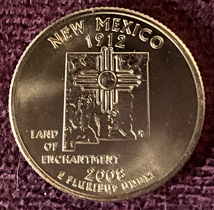 Quarter New Mexico 2008 D 15  coin collectible - Main Image 4