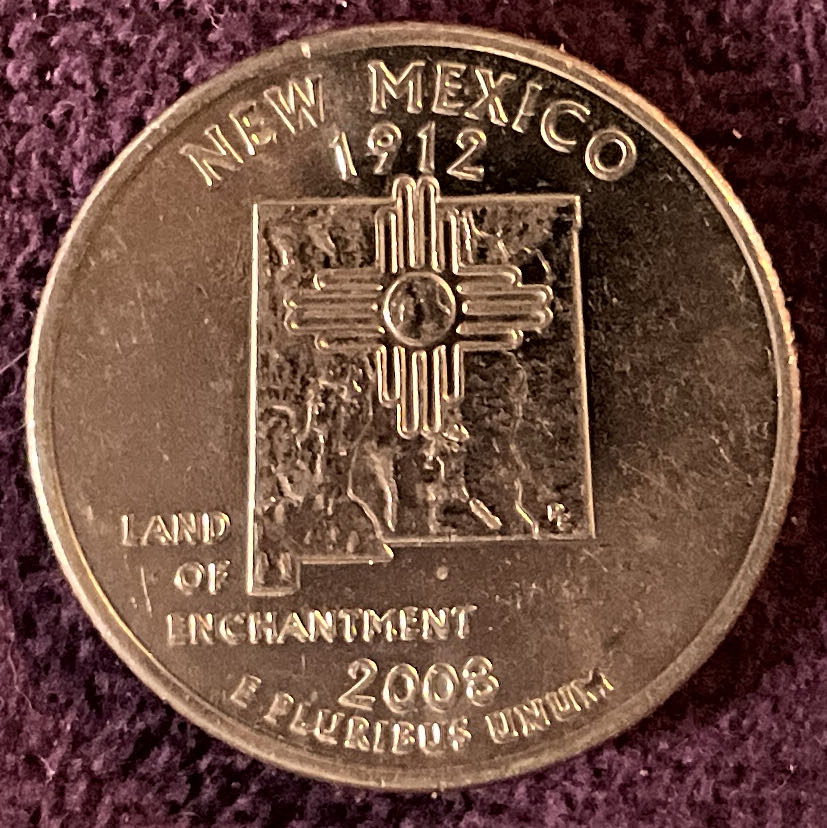 Quarter New Mexico 2008 D 17  coin collectible - Main Image 4