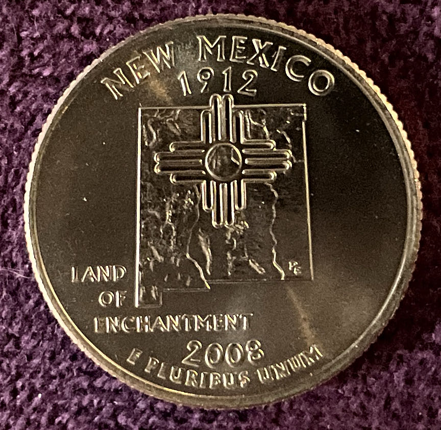 Quarter New Mexico 2008 D 18  coin collectible - Main Image 4