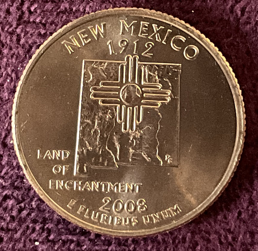Quarter New Mexico 2008 D 20  coin collectible - Main Image 4