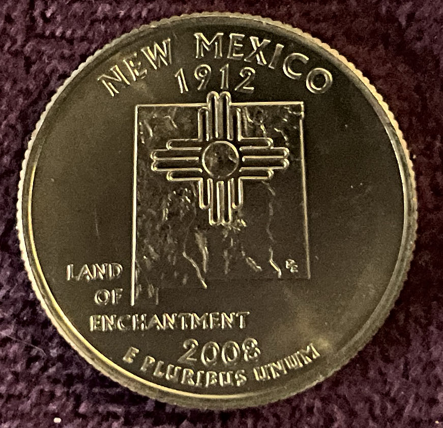Quarter New Mexico 2008 D 21  coin collectible - Main Image 4