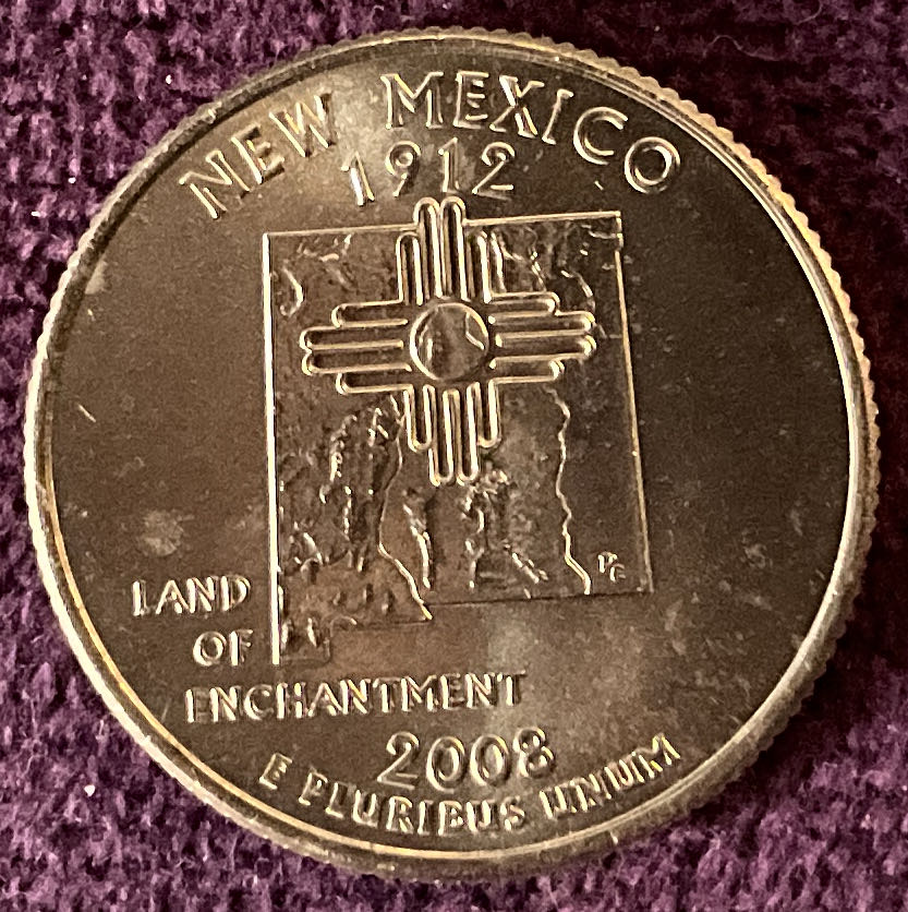 Quarter New Mexico 2008 D 21  coin collectible - Main Image 4