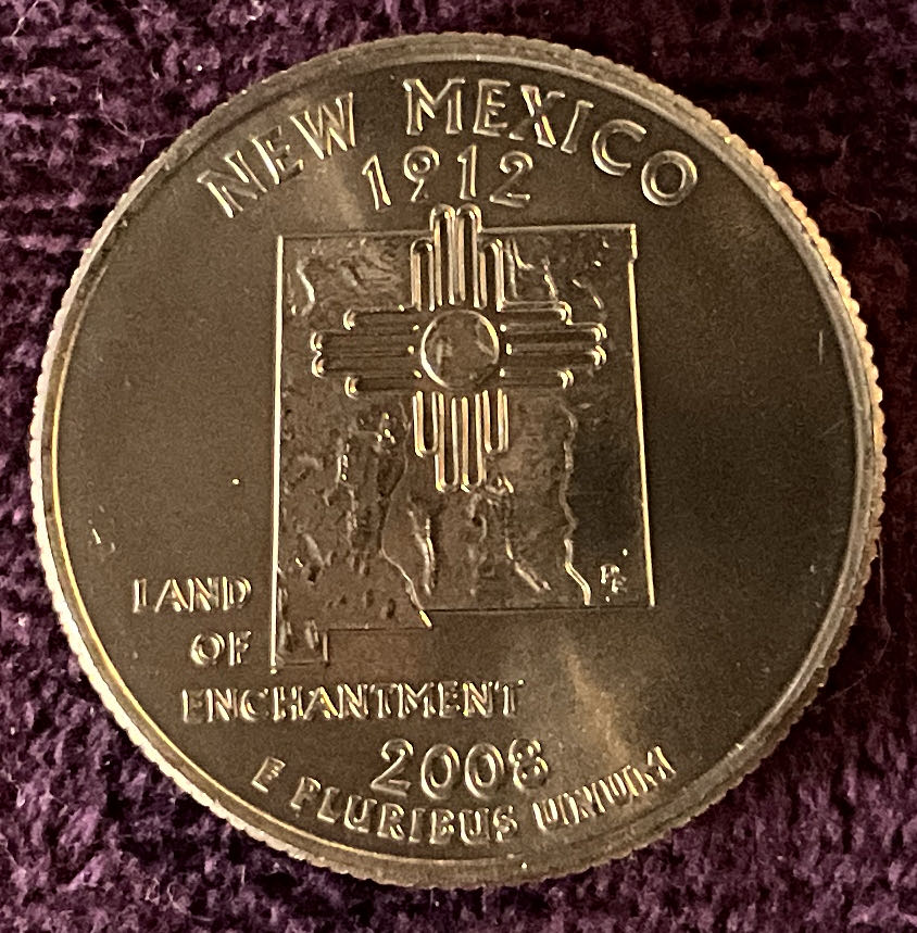 Quarter New Mexico 2008 D 22  coin collectible - Main Image 4