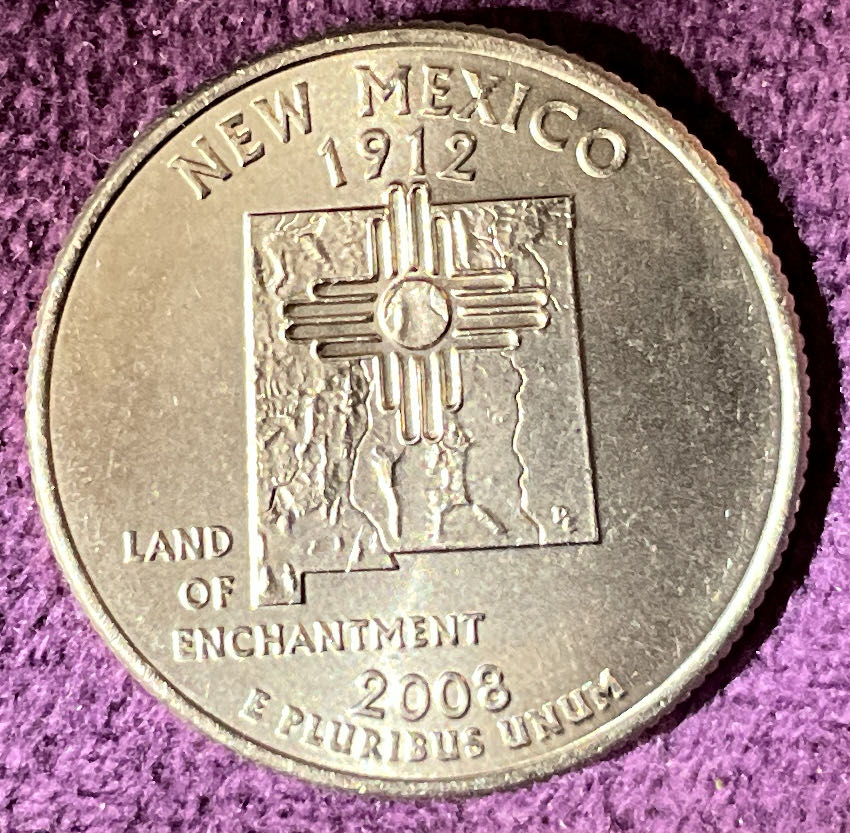 Quarter New Mexico 2008 D 23  coin collectible - Main Image 2