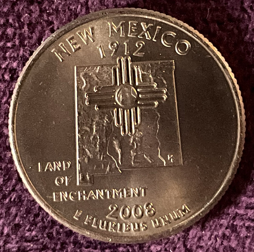 Quarter New Mexico 2008 D 23  coin collectible - Main Image 4