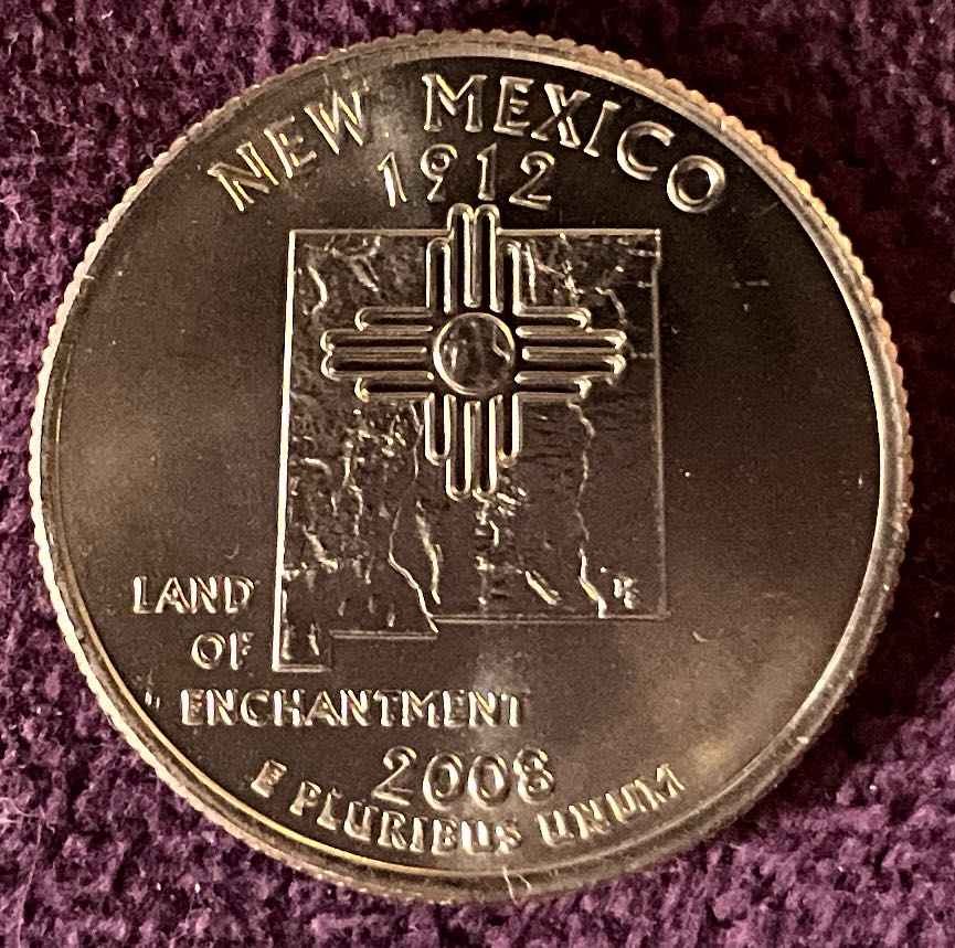 Quarter New Mexico 2008 D 24  coin collectible - Main Image 4