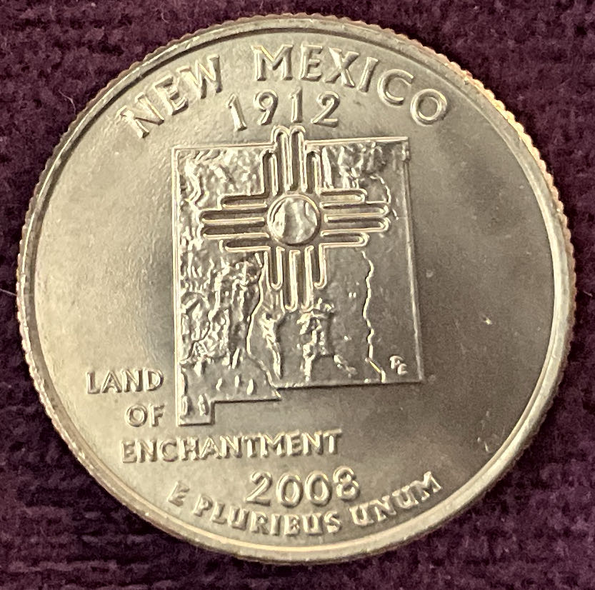 Quarter New Mexico 2007 D 25  coin collectible - Main Image 2