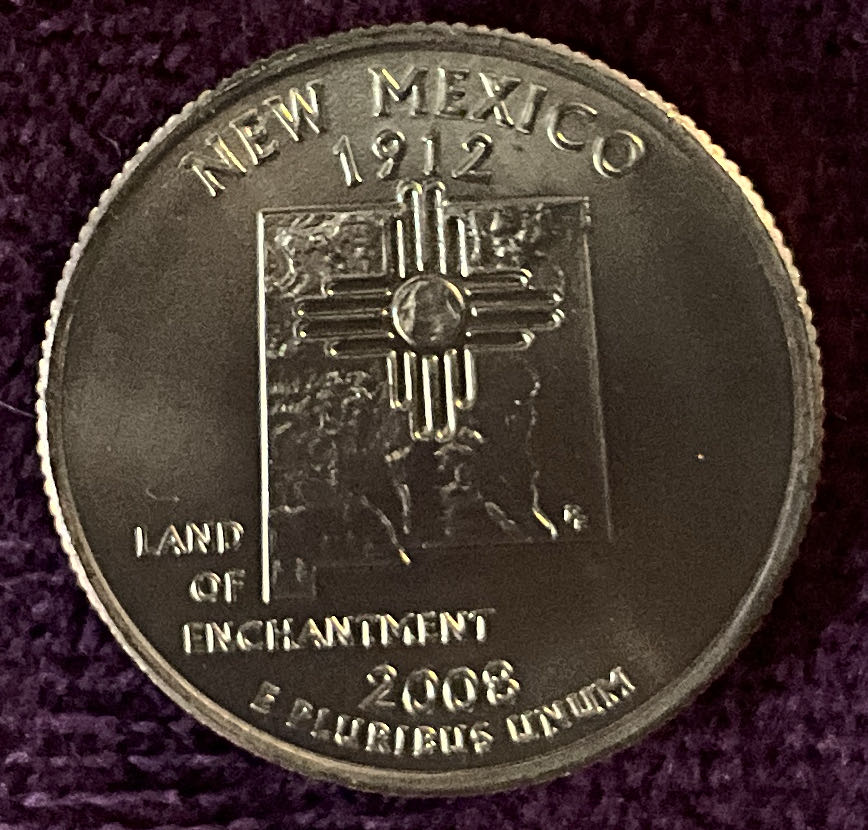 Quarter New Mexico 2007 D 25  coin collectible - Main Image 4