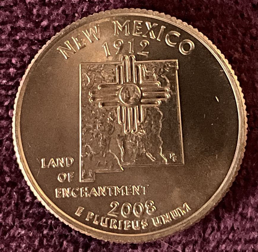 Quarter New Mexico 2008 D 26  coin collectible - Main Image 4