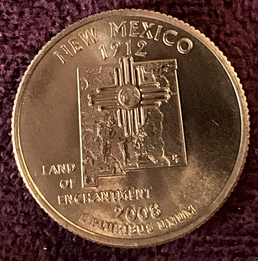 Quarter New Mexico 2008 D 27  coin collectible - Main Image 4