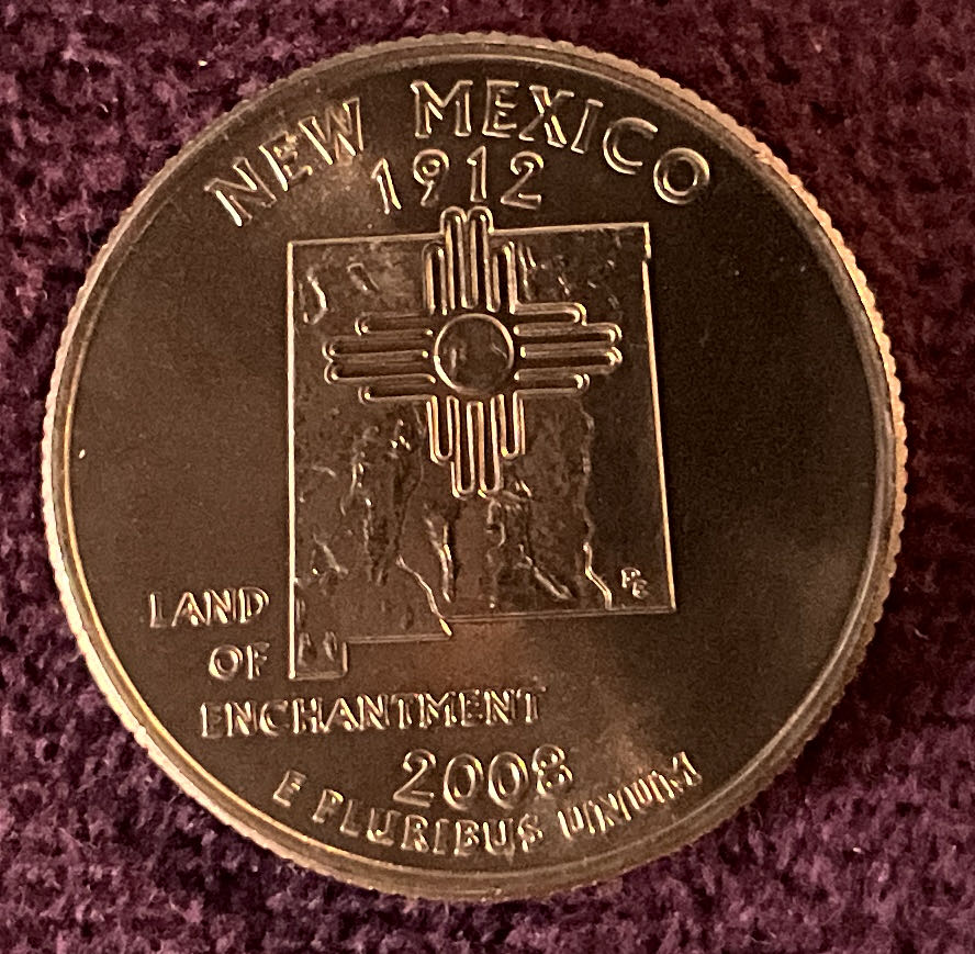 Quarter New Mexico 2008 D 30  coin collectible - Main Image 4