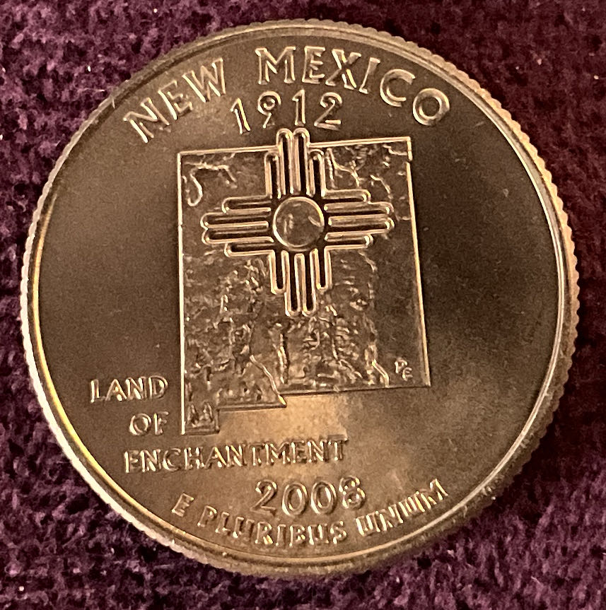 Quarter New Mexico 2008 D 31  coin collectible - Main Image 4