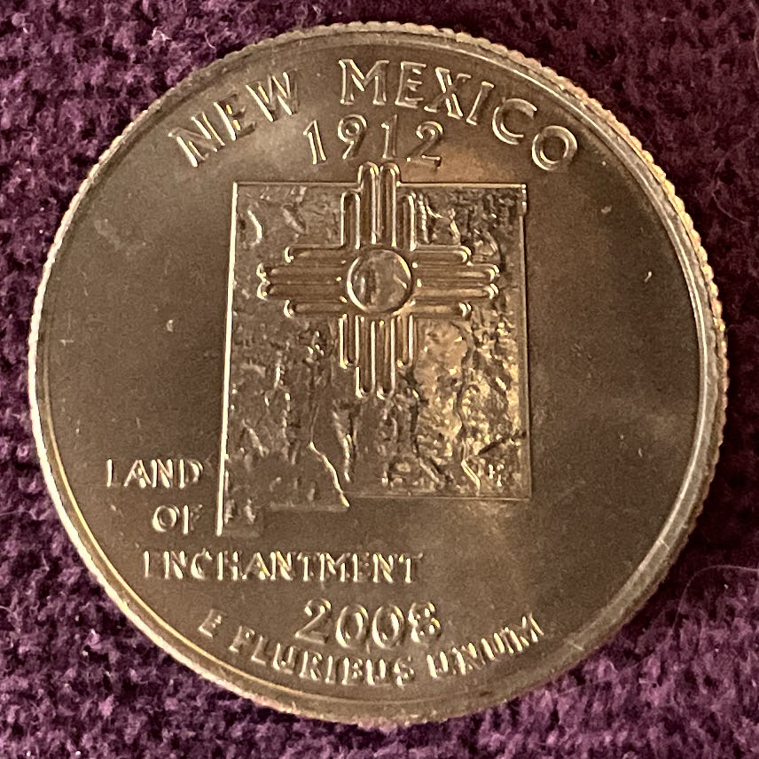 Quarter New Mexico 2008 D 33  coin collectible - Main Image 4