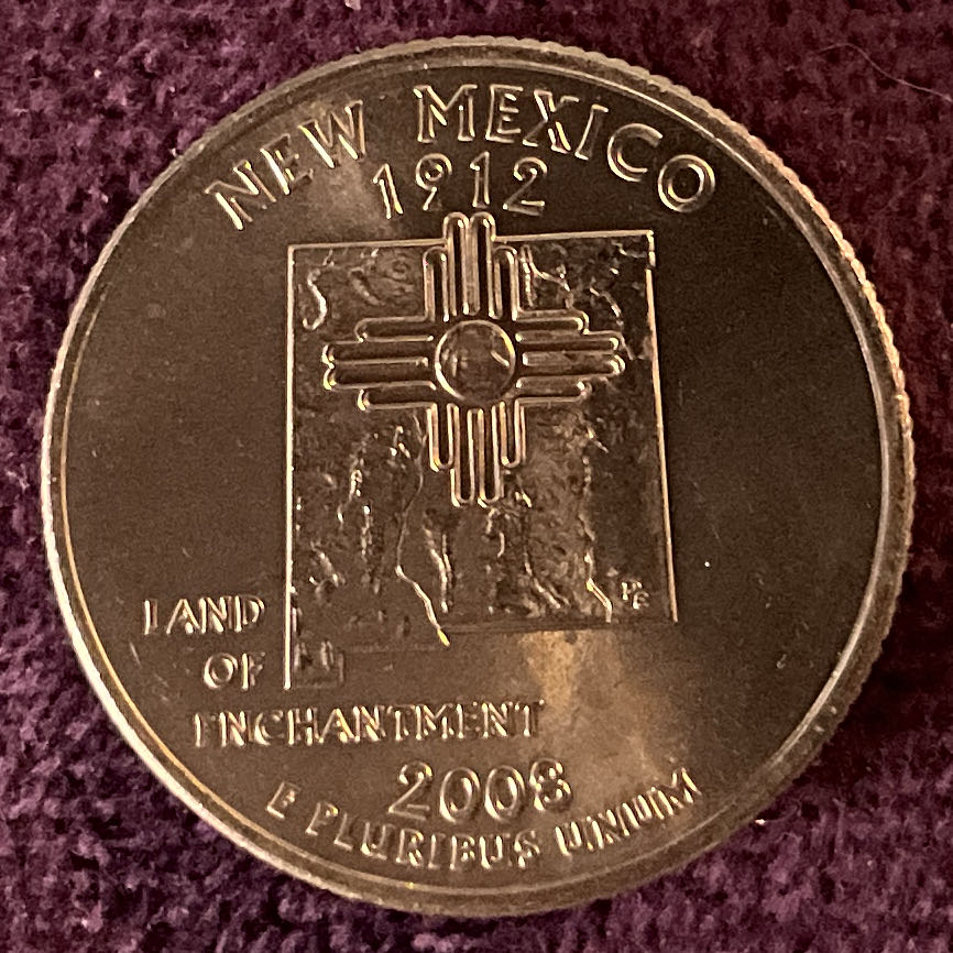 Quarter New Mexico 2008 D 35  coin collectible - Main Image 4