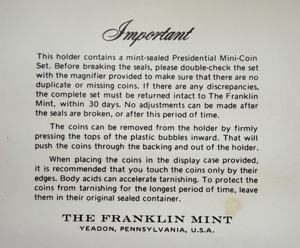 Abraham Lincoln Silver Miniature  coin collectible - Main Image 4