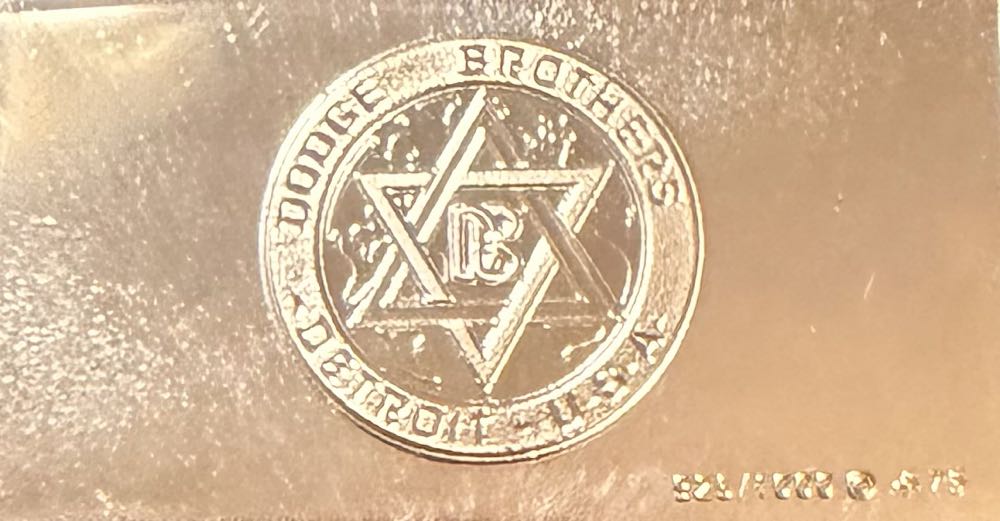 Dodge 1916 Silver Ingot  coin collectible - Main Image 2