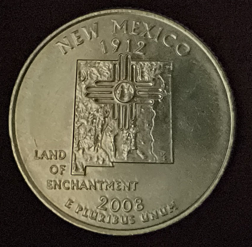 Quarter New Mexico 2008 D 36  coin collectible - Main Image 4
