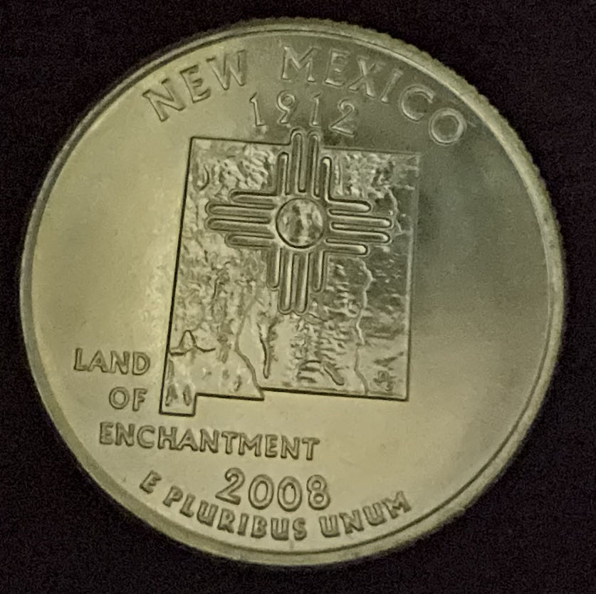 Quarter New Mexico 2008 D 37  coin collectible - Main Image 4