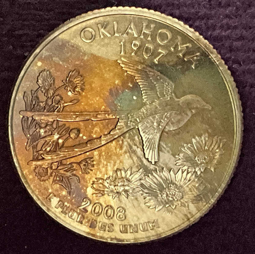 Quarter Oklahoma 2008 D 1  coin collectible - Main Image 4